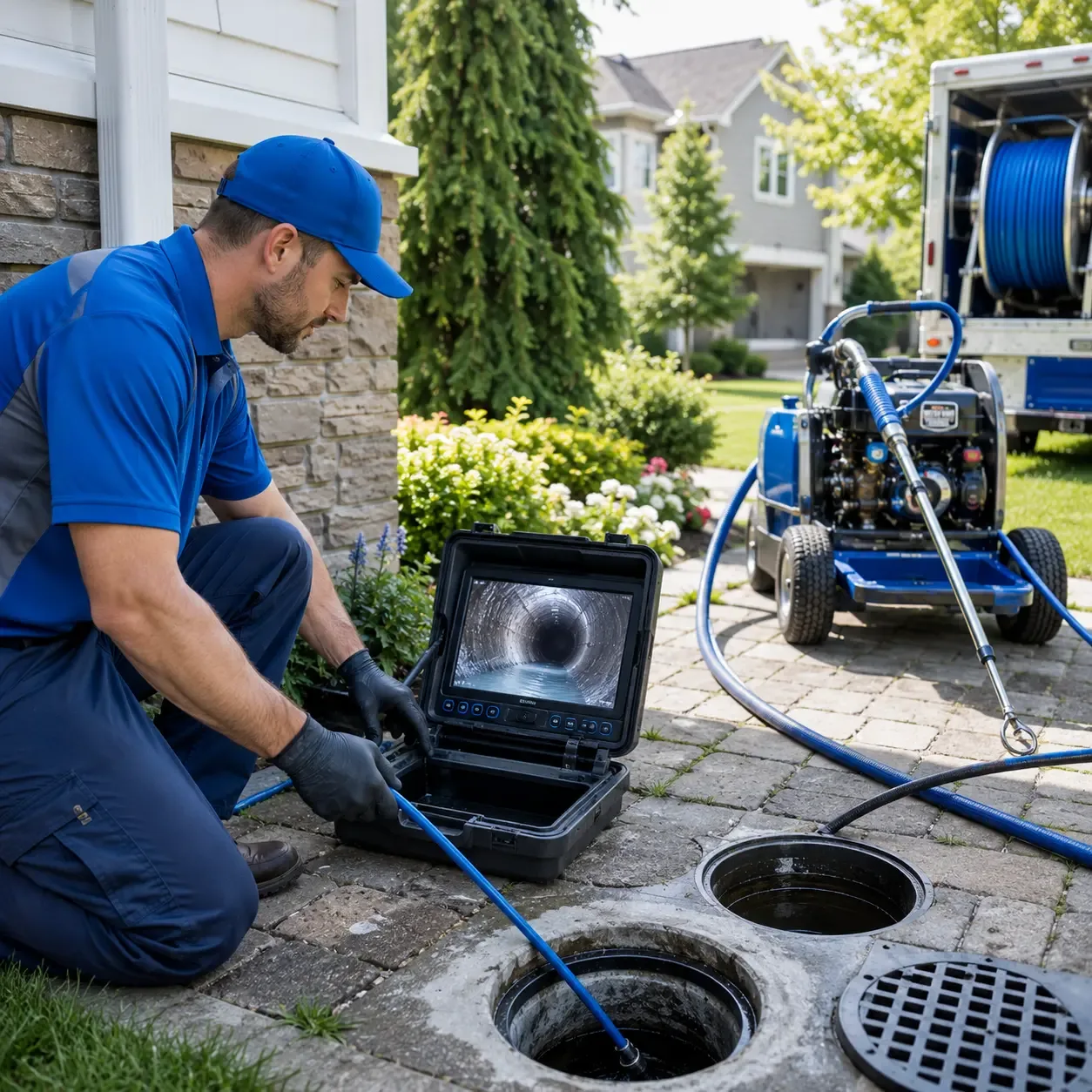 Outdoor drain cleaning professionals serving Lake George, MI